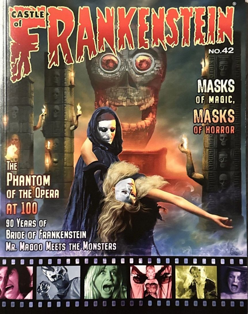 CASTLE OF FRANKENSTEIN magazine side cover Issue 42  October 2025