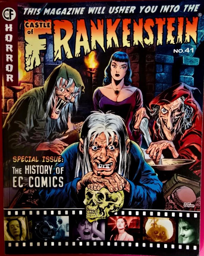 CASTLE OF FRANKENSTEIN magazine side cover Issue 41   2025