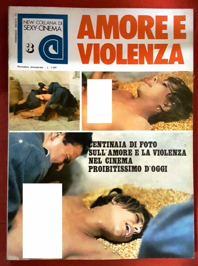 NEW (NUOVO) COLLANA DI SEXY-CINEMA magazine side cover Issue 3  February/March 1973