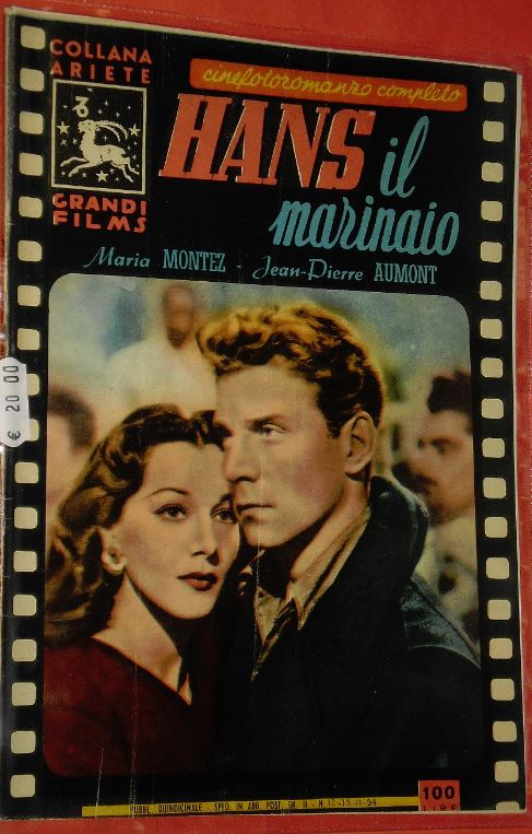 COLLANA ARIETE GRANDI FILMS magazine side cover Issue 12 15 October 1954
