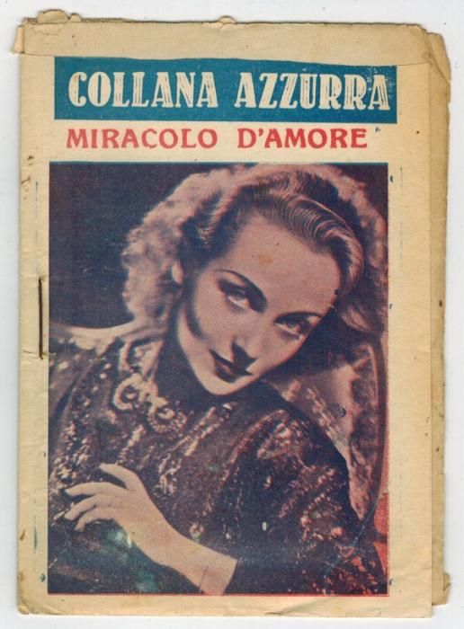 COLLANA AZZURRA magazine side cover   1941
