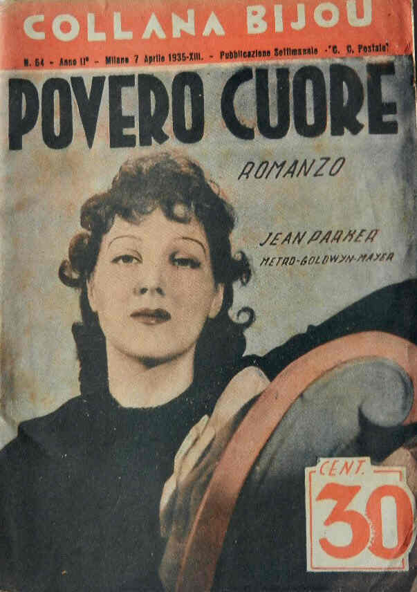COLLANA BIJOU magazine side cover Issue 64 7 April 1935