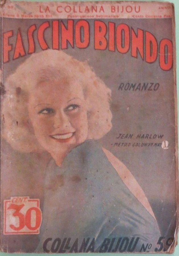 COLLANA BIJOU magazine side cover Issue 59 5 March 1935
