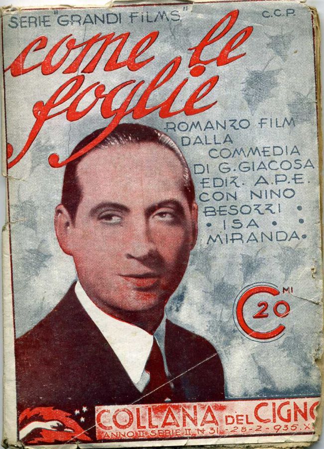COLLANA DEL CIGNO magazine side cover Issue 31 28 February 1935