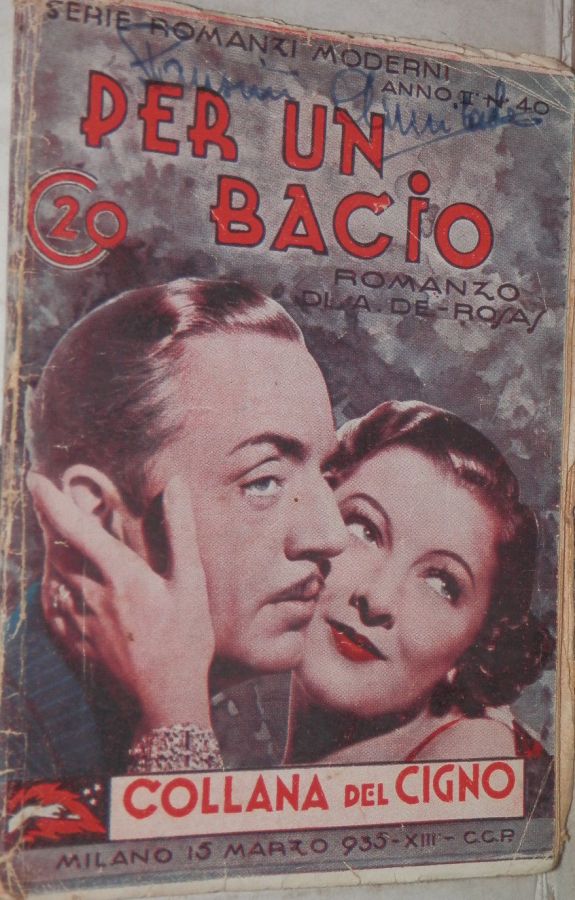 COLLANA DEL CIGNO magazine side cover Issue 40 15 March 1935