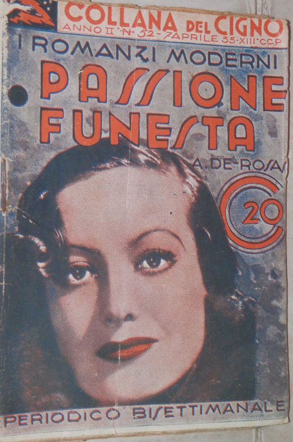 COLLANA DEL CIGNO magazine side cover Issue 52 7 April 1935