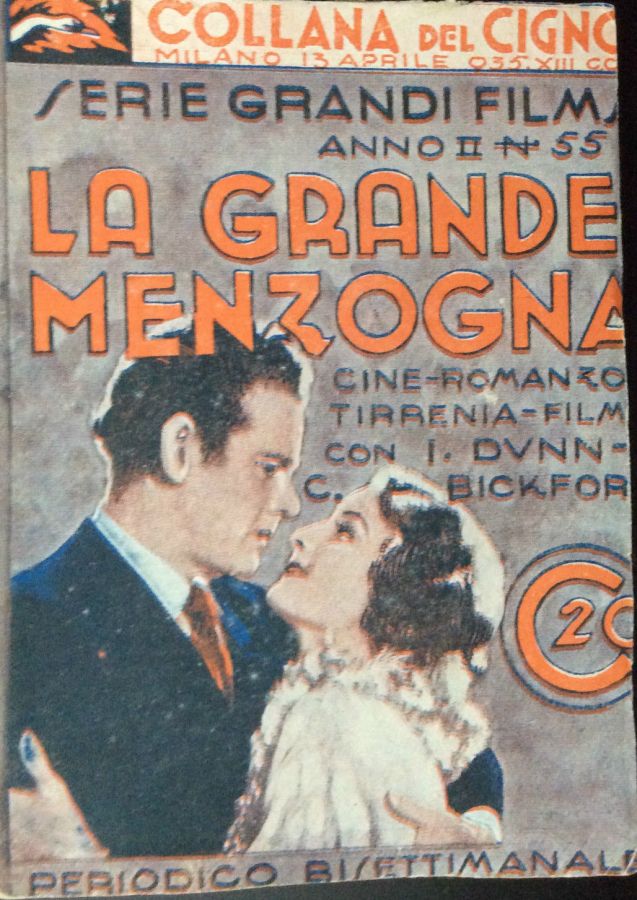 COLLANA DEL CIGNO magazine side cover Issue 55 13 April 1935