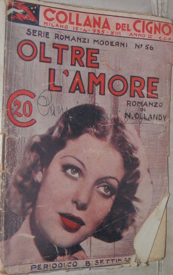 COLLANA DEL CIGNO magazine side cover Issue 56 15 April 1935
