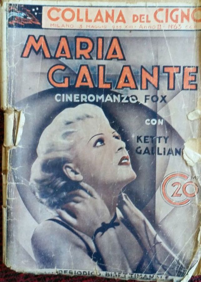 COLLANA DEL CIGNO magazine side cover Issue 63 3 May 1935