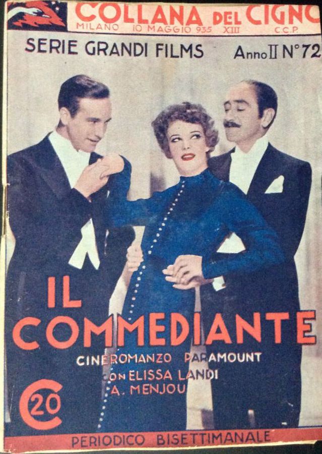 COLLANA DEL CIGNO magazine side cover Issue 72 10 May 1935