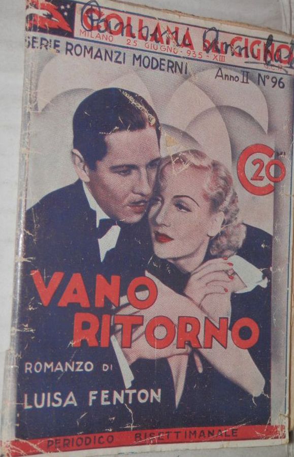 COLLANA DEL CIGNO magazine side cover Issue 96 25 June 1935