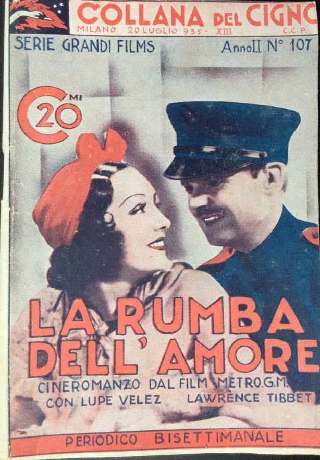 COLLANA DEL CIGNO magazine side cover Issue 107 20 July 1935