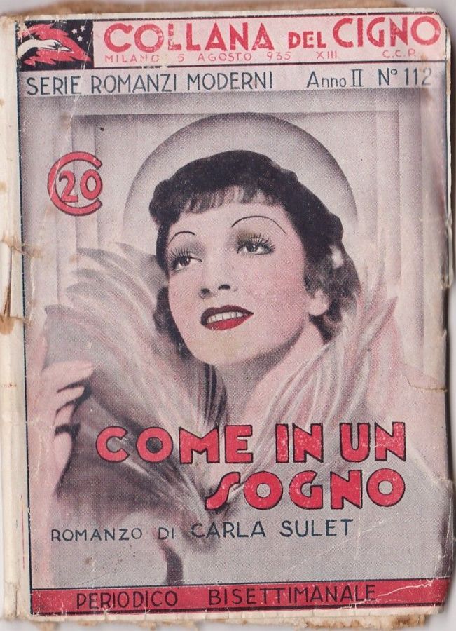 COLLANA DEL CIGNO magazine side cover Issue 112 5 August 1935