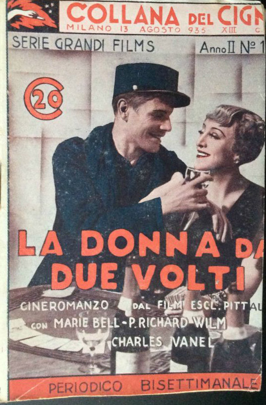 COLLANA DEL CIGNO magazine side cover Issue 115 13 August 1935