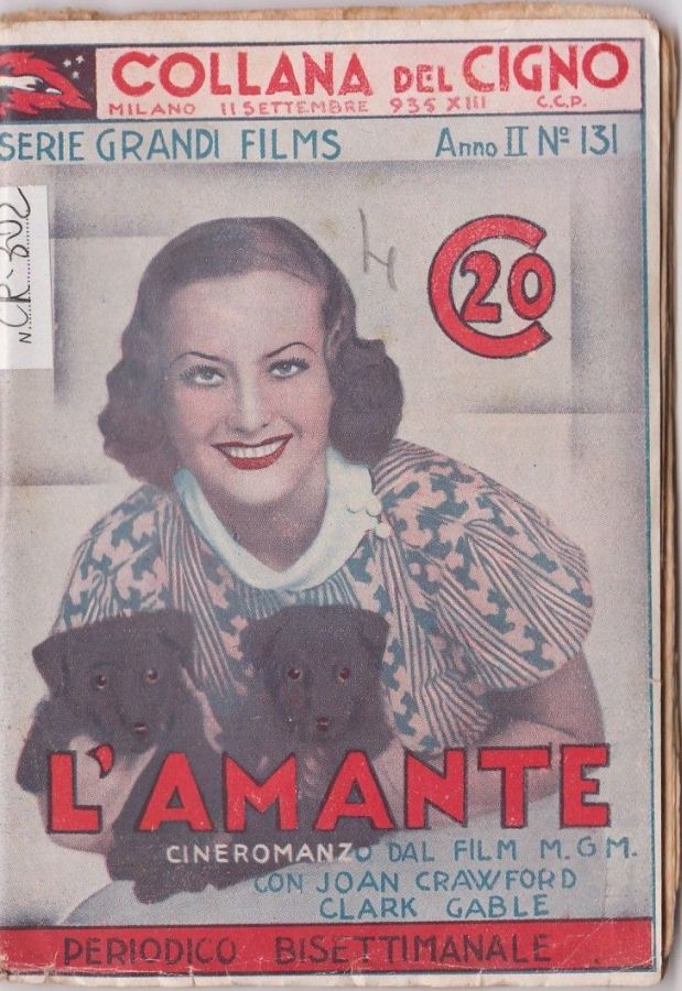 COLLANA DEL CIGNO magazine side cover Issue 131 11 September 1935