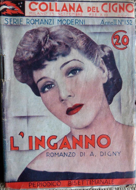 COLLANA DEL CIGNO magazine side cover Issue 132 13 September 1935