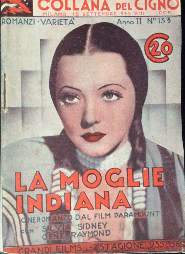 COLLANA DEL CIGNO magazine side cover Issue 133 18 September 1935