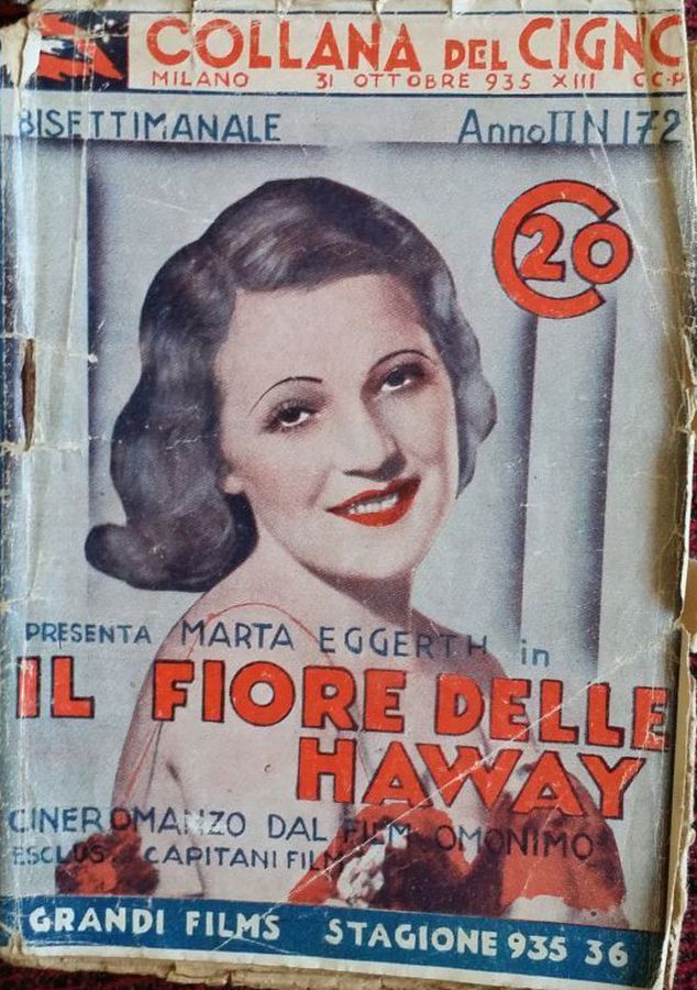 COLLANA DEL CIGNO magazine side cover Issue 172 31 October 1935
