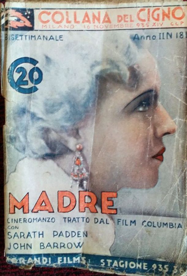 COLLANA DEL CIGNO magazine side cover Issue 181 16 November 1935