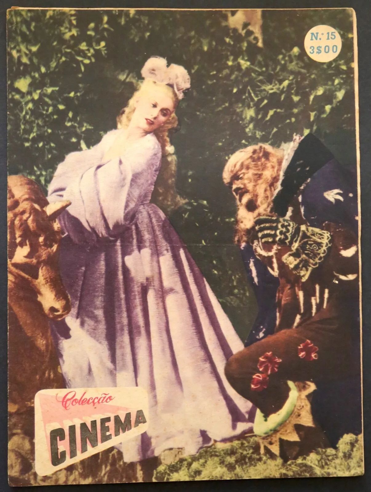 COLECCAO CINEMA magazine side cover  Vol 1 No  15   1952