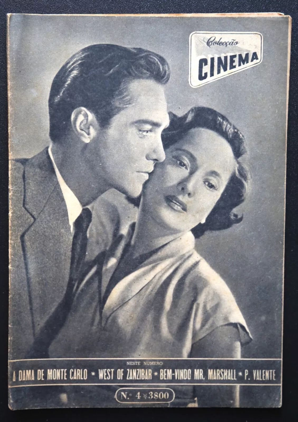 COLECCAO CINEMA magazine side cover  Vol 4 No  04   1954
