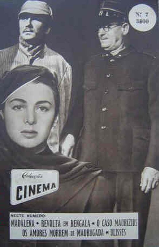 COLECCAO CINEMA magazine side cover  Vol 4 No  07   1954