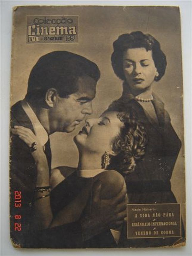 COLECCAO CINEMA magazine side cover  Vol 08 No  01   1956
