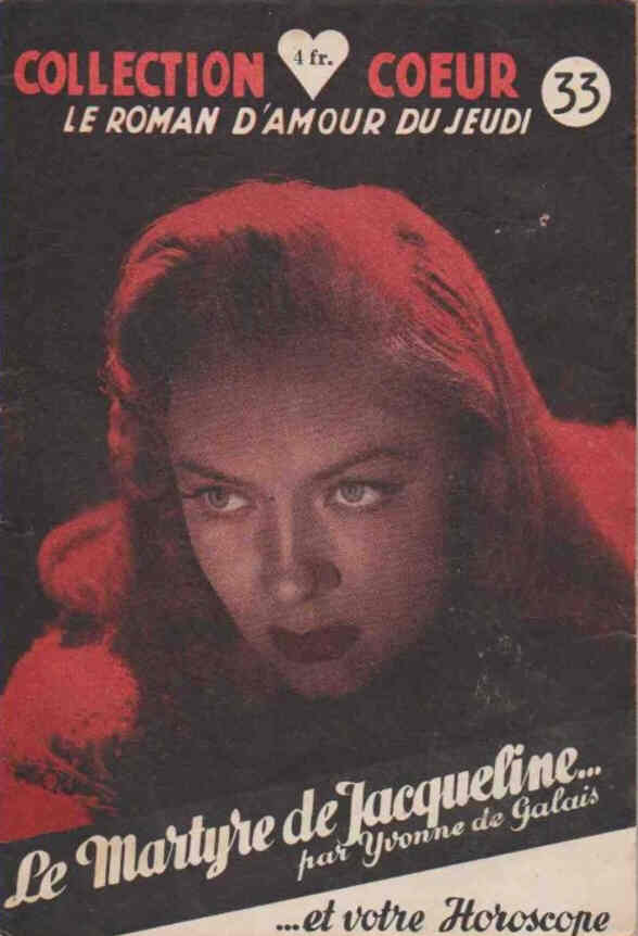 COLLECTION COEUR magazine side cover Issue 33  1948