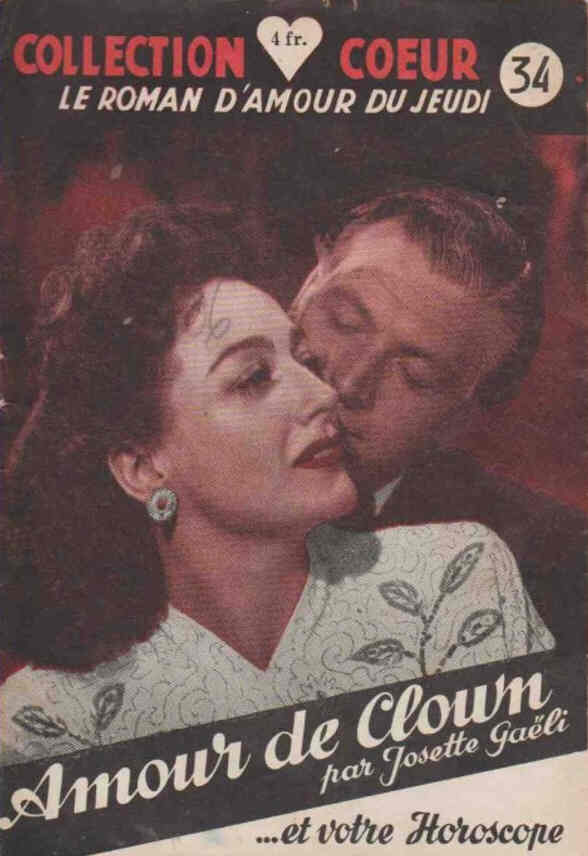 COLLECTION COEUR magazine side cover Issue 34  1948