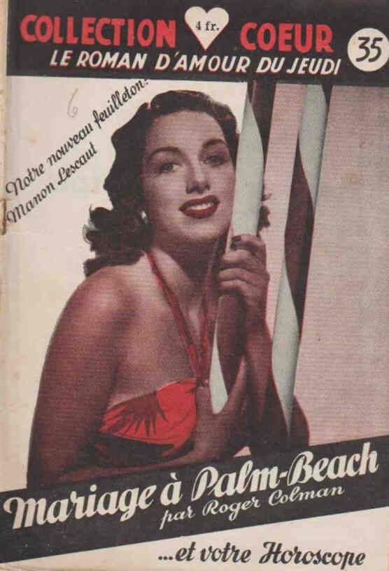 COLLECTION COEUR magazine side cover Issue 35  1948