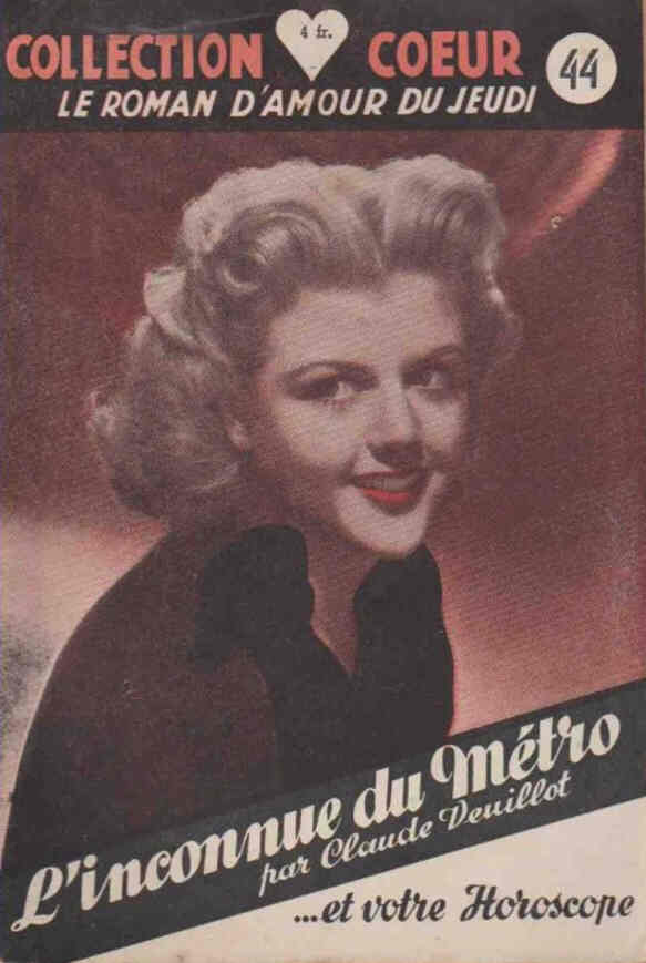 COLLECTION COEUR magazine side cover Issue 44  1948