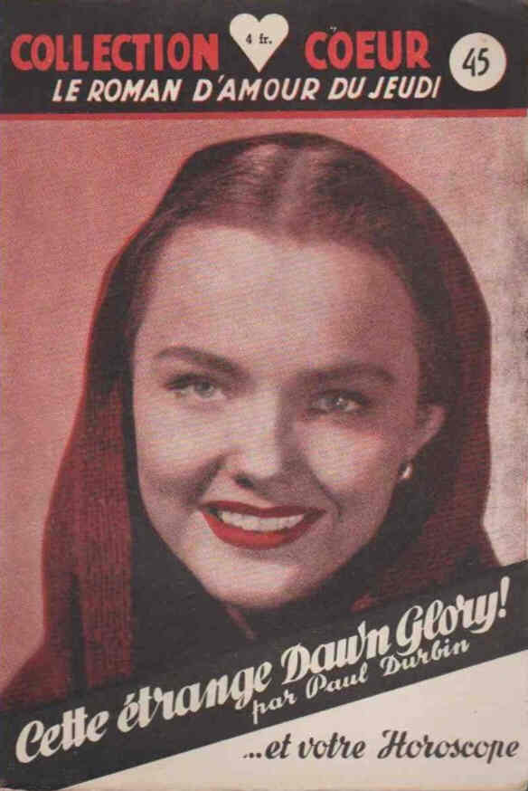 COLLECTION COEUR magazine side cover Issue 45  1948