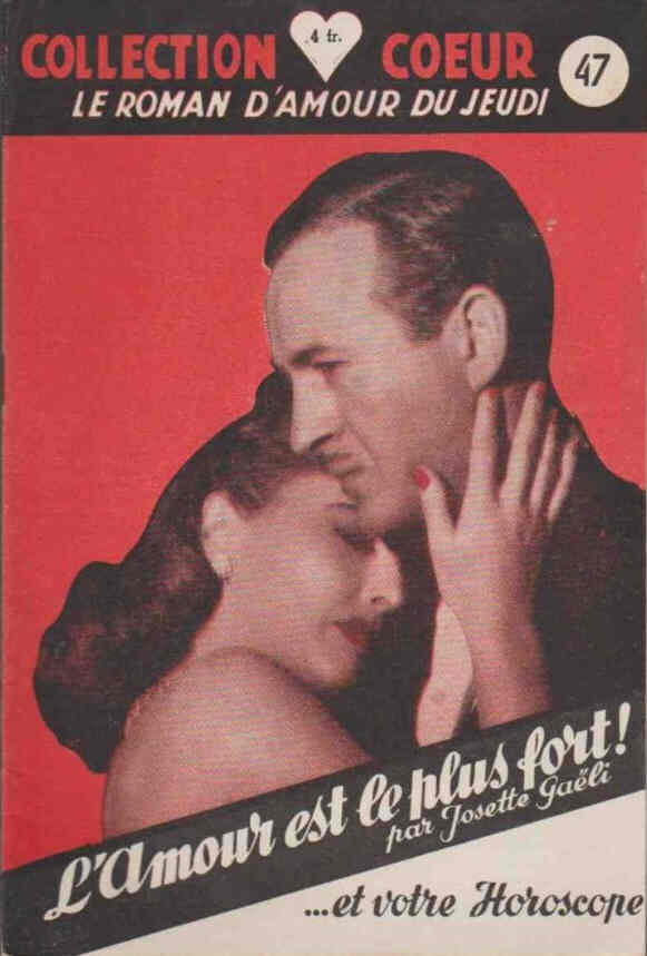 COLLECTION COEUR magazine side cover Issue 47  1948