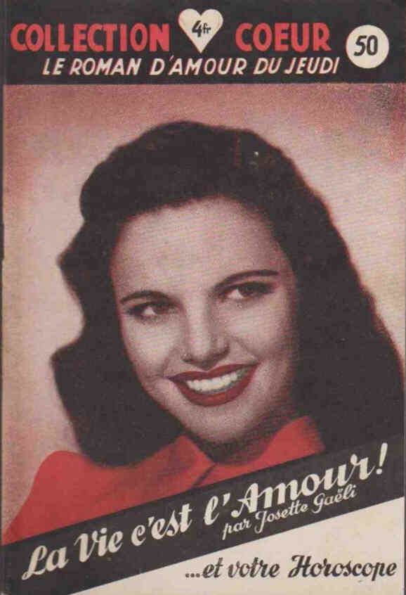 COLLECTION COEUR magazine side cover Issue 50  1948