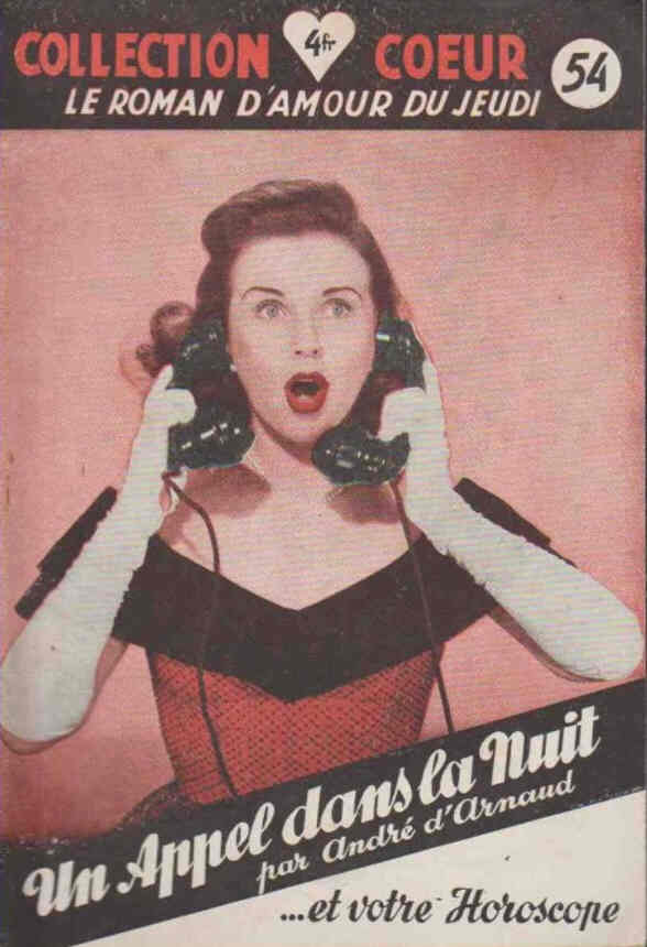 COLLECTION COEUR magazine side cover Issue 54  1948