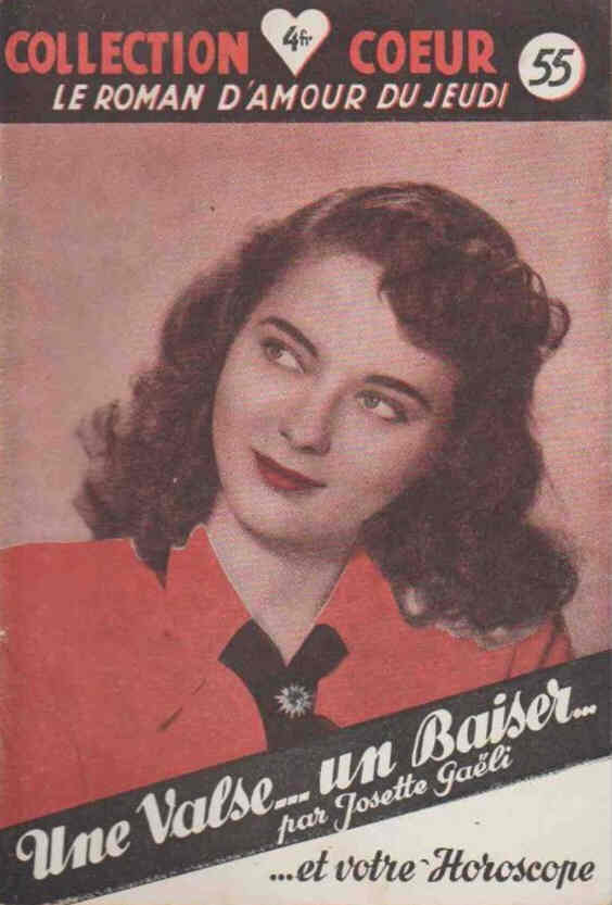 COLLECTION COEUR magazine side cover Issue 55  1948