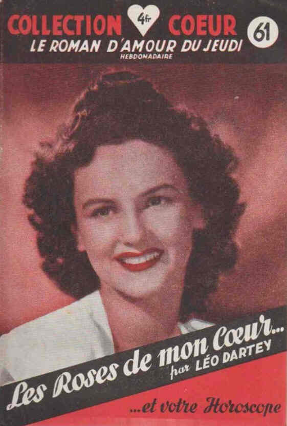 COLLECTION COEUR magazine side cover Issue 61  1949