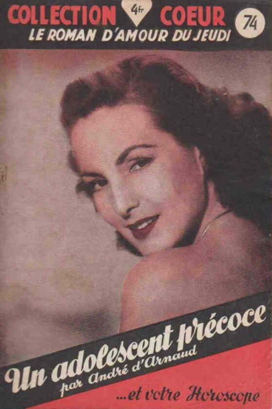 COLLECTION COEUR magazine side cover Issue 74  1949