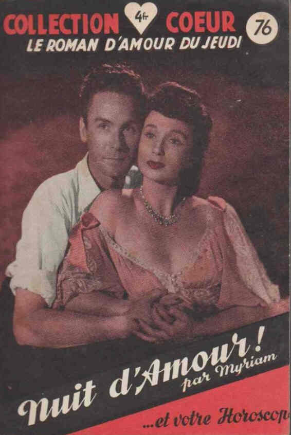 COLLECTION COEUR magazine side cover Issue 76  1949