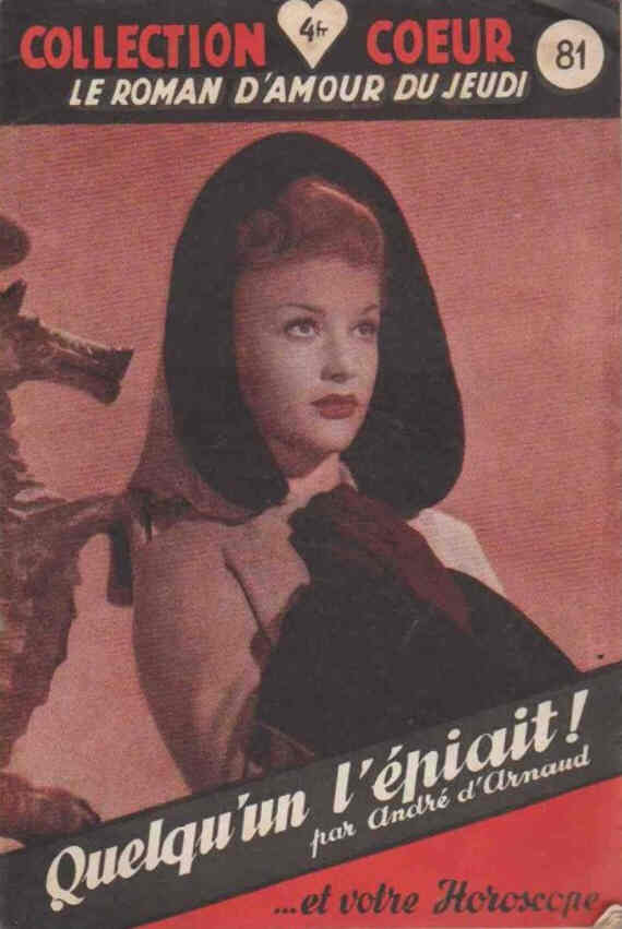 COLLECTION COEUR magazine side cover Issue 81  1949