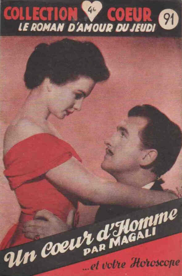 COLLECTION COEUR magazine side cover Issue 91  1949