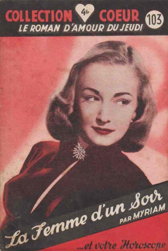 COLLECTION COEUR magazine side cover Issue 103  1950