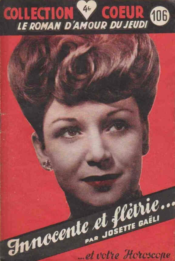 COLLECTION COEUR magazine side cover Issue 106  1950