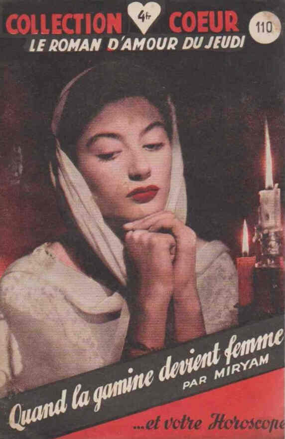 COLLECTION COEUR magazine side cover Issue 110  1950