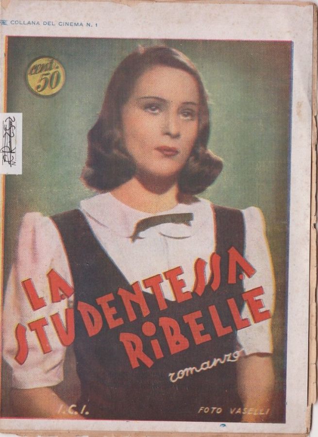 COLLANA DEL CINEMA magazine side cover Issue 1   1942