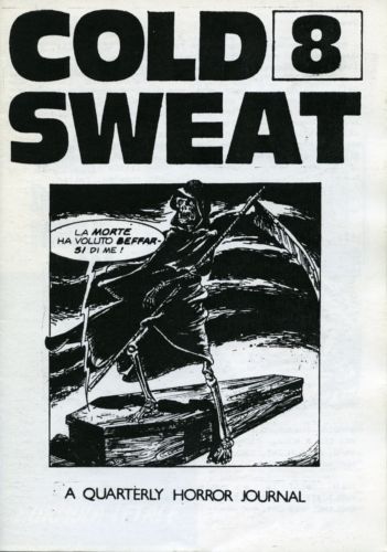 COLD SWEAT magazine side cover Issue 8  1991