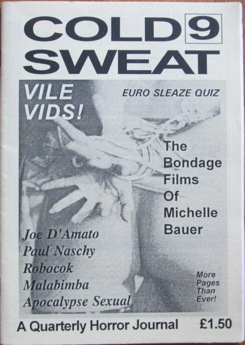 COLD SWEAT magazine side cover Issue 9  1992