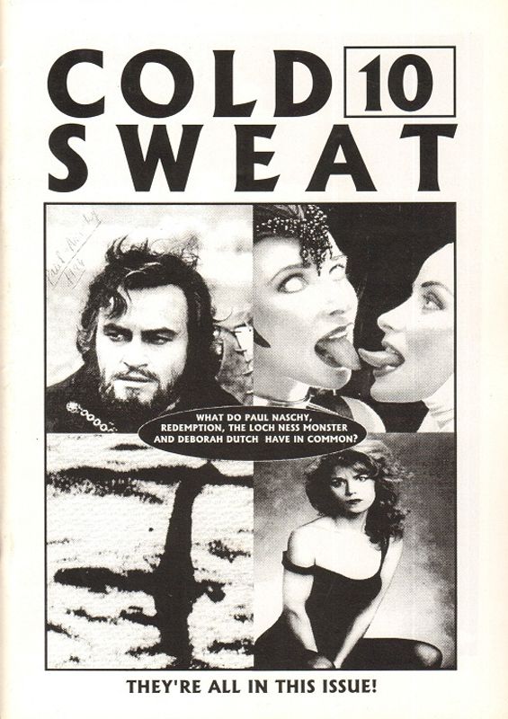 COLD SWEAT magazine side cover Issue 10  1995