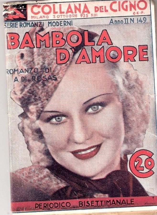 COLLANA DEL CIGNO magazine side cover Issue 149 3 October 1935