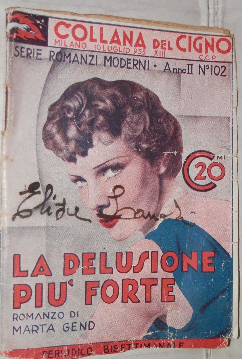 COLLANA DEL CIGNO magazine side cover Issue 102 10 July 1935